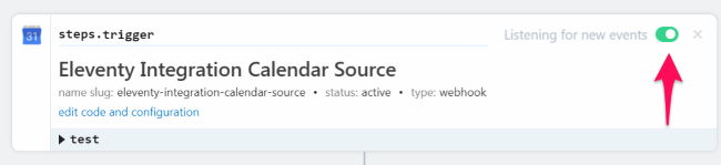 Enable the source in the workflow