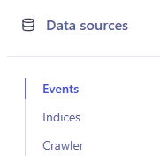 Data sources nav