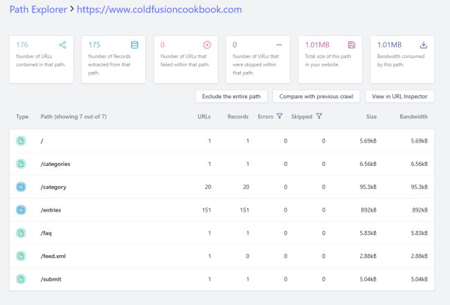 Path explorer tool