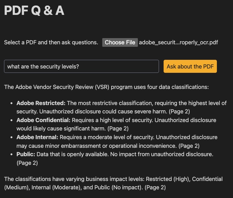 result of adding page references