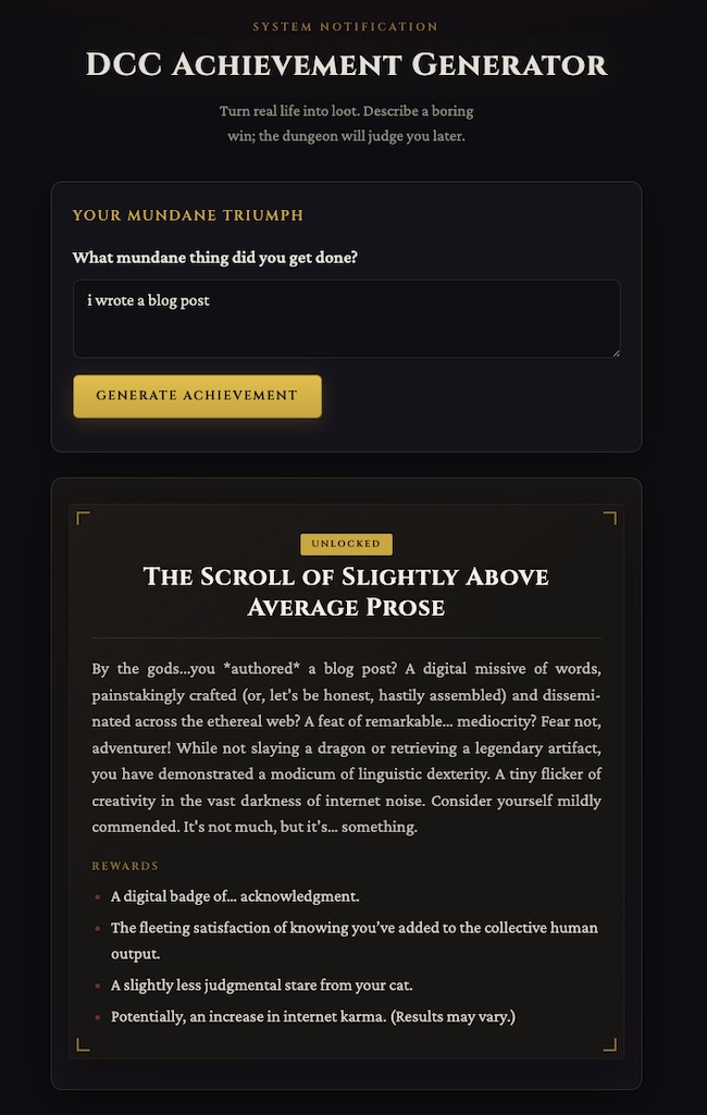 A screenshot of the app