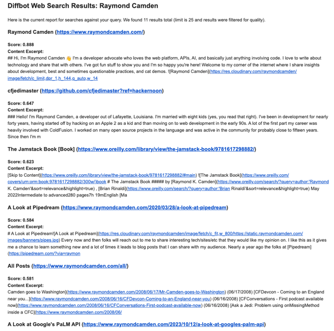 Email example